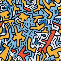 Abstract Doodle Pattern