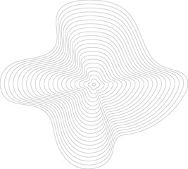 Circles lines wavy. Geometric technology round shape