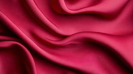 Obraz premium Elegant Magenta Silk Drapery with Soft Highlights and Smooth Texture for Creative Projects