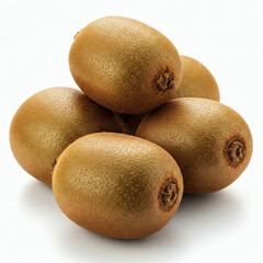 Kiwi fruit isolated on white background. 3D illustration.