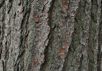 Fototapeta premium animated background featuring a close-up texture of tree bark, with subtle movements like the swaying of leaves in the wind