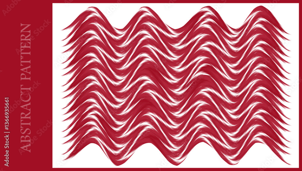 Poster abstract pattern wave shape lines, curves, brush strokes with repeating patterns. abstract backgroun