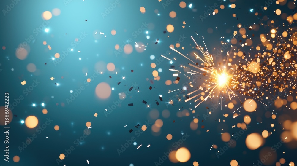 Poster spark conceptual image of sparks igniting a breakthrough in modern technology.