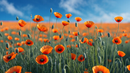 Obraz premium field of poppies