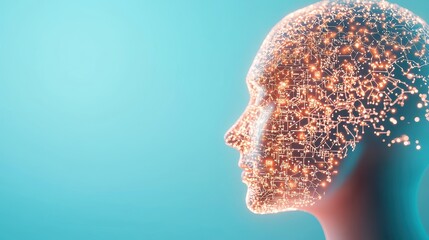 Cyberspace AI powered algorithm navigating through complex cyber structures.