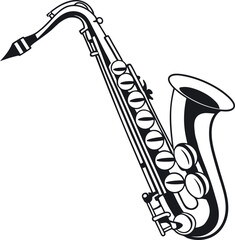 Saxophone Vector Silhouettes Perfect for Designers