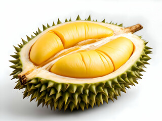 Freshly Opened Durian: Southeast Asia's Tropical King of Fruits  