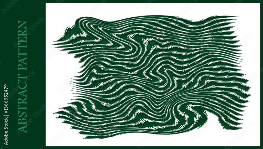 Poster abstract pattern wave shape lines, curves, brush strokes with repeating patterns. abstract backgroun