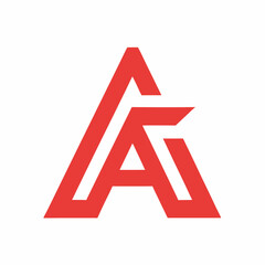 Minimalis Modern A Letter Vector Logo Design Template Use Any Purpose