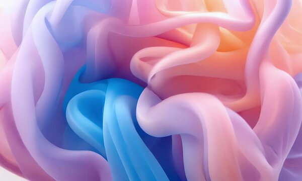 Pastel Abstract Shapes & Soft Fabric Folds | Dreamy Flowing Curves | 4K Macro Photography, Dive into the dreamy world of pastel abstract shapes with this 4K macro photography video, showcasing soft fa
