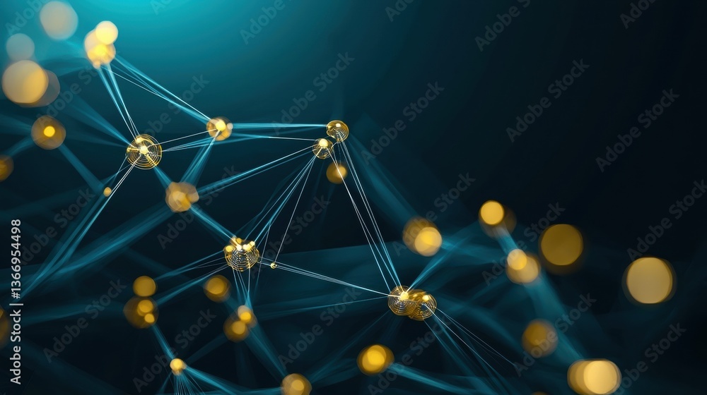 Aufkleber cyber cyber network visualization with interconnected security protocols.