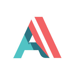 Minimalis Modern A Letter Vector Logo Design Template Use Any Purpose