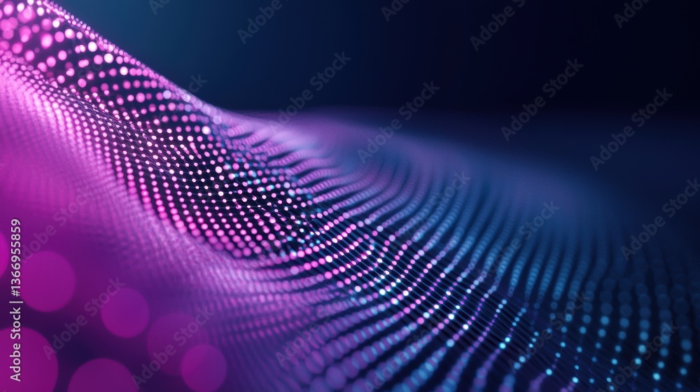 Poster dot abstract ai generated dot pattern forming a digital representation of data.