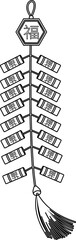Firecracker Chinese Outline