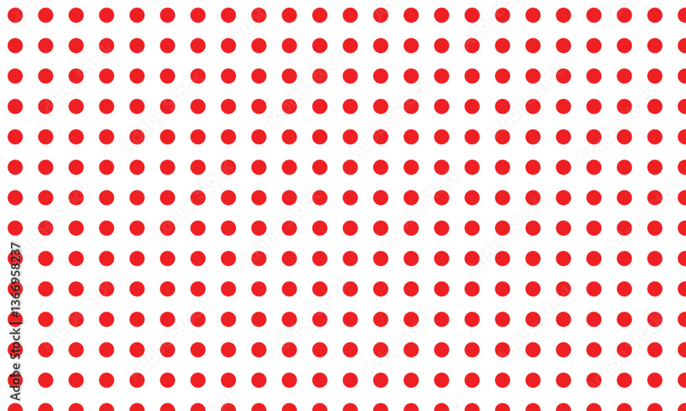 Canvas Prints abstract red polka dot pattern suitable for banner, poster.