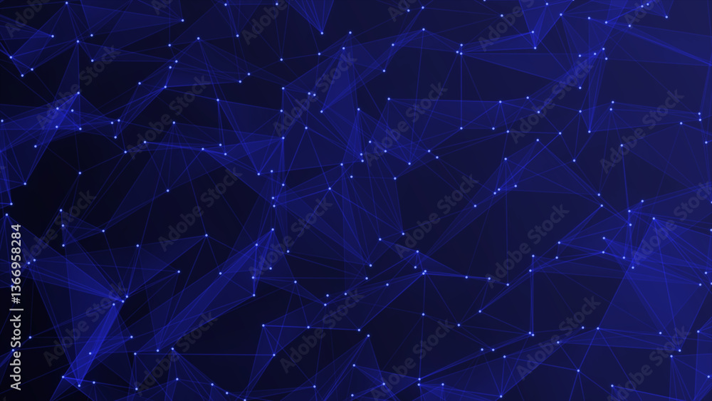 Poster abstract blue plexus motion background. colorful plexus pattern abstract background. plexus backgrou
