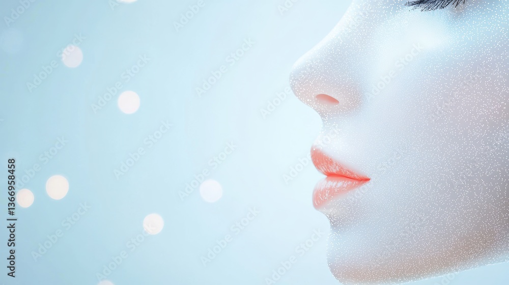 Poster artificial intelligence ai chatbot processing customer interactions in a futuristic digital environm