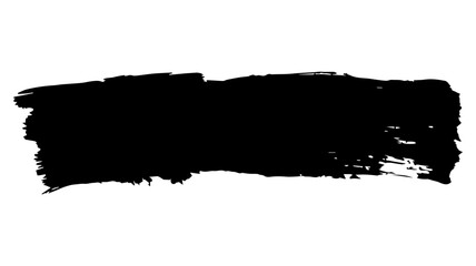 Ink Stroke Texture: A textured ink stroke of bold black paint, the artwork shows its natural edge with dynamic texture and visual impact.