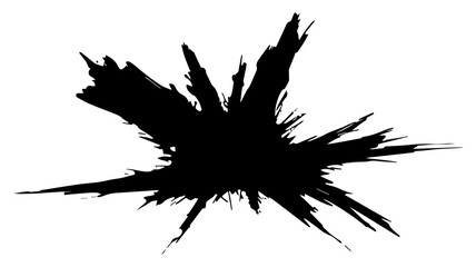 Abstract Ink Explosion: A dynamic abstract image of a black ink explosion, exuding a raw and energetic feel, perfect for modern designs.