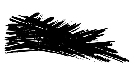 Black grunge vector texture with vintage leaf silhouette