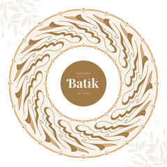 rounded batik decoration element 25
