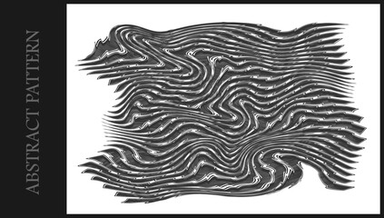 Abstract Pattern wave shape lines, curves, brush strokes with repeating patterns. Abstract background, graphic resource, design.