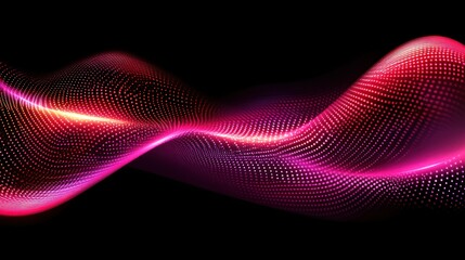 Abstract Red Wave Design