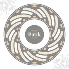 rounded batik decoration element 19