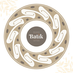 rounded batik decoration element 18