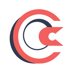 Obraz premium Minimalis Modern C Letter Vector Logo Design Template Use Any Purpose