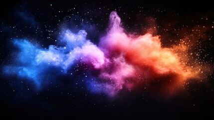 Obraz premium Colorful Cosmic Dust Clouds
