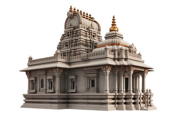 A Stunning 3D Render of a Traditional South Indian Temple