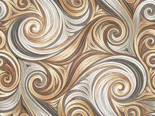 Seamless Swirl Patterns Abstract Design Digital Art Vibrant Colors Close-Up Aesthetic Appeal