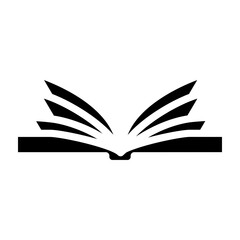 Open Book Vector Glyph Icon Design