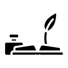 Memoir Vector Glyph Icon Design