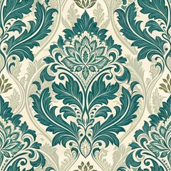Seamless Textile Design Home Decor Pattern Art Elegant Background Aesthetic Visual Harmony