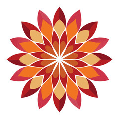 vector illustration of an abstract flower