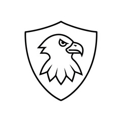 eagle head vector illustration