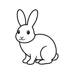 Fototapeta premium vector illustration of a rabbit
