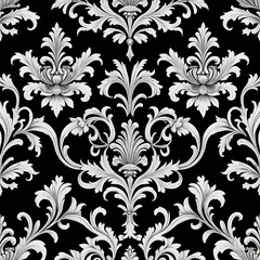 Elegant Damask Seamless Pattern