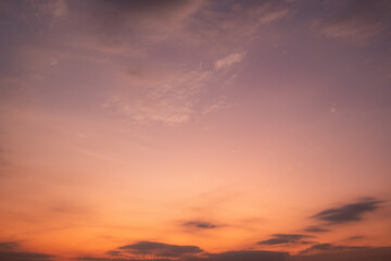  Panoramic view of sunset golden and blue sky nature background.
Colorful dramatic sky with cloud at sunset.Sky background.Sky with clouds at sunset.