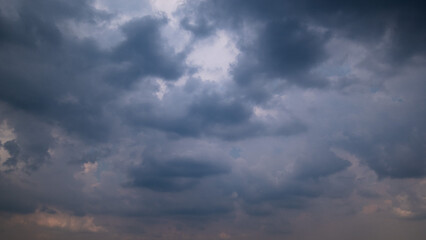 Dark sky with stormy clouds. Dramatic sky rain,Dark clouds before a thunder-storm.