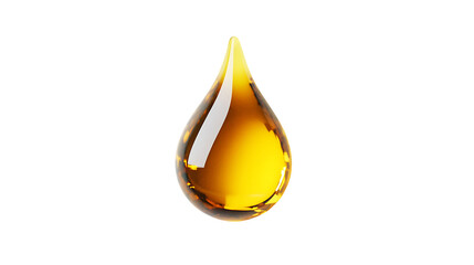 Golden Oil Droplet with Lavender Hues Elegant Transparent PNG