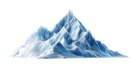 Frozen ice mountain png