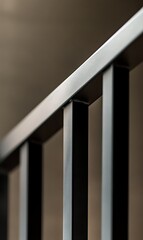 Fototapeta premium a close up of a staircase