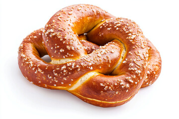 Fototapeta premium a pretzel with sesame seeds and salt on top