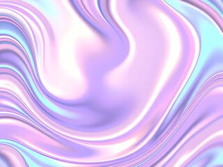 Fototapeta premium Abstract Liquid Flow Background Swirling Pastel Colors, Gradient, Holographic, Fluid Texture, Soft, Digital Art, Smooth, Wavy.