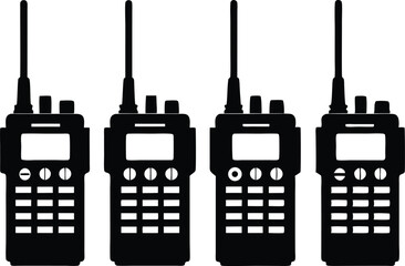 walkie talkie silhouette vector,walkie talkie clip art vector