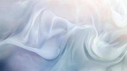 Obraz premium Ethereal Soft Flowing Blue and White Fabric