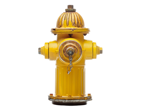 Vintage Yellow Fire Hydrant